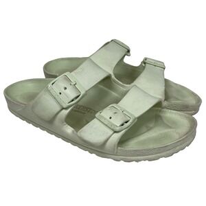 Birkenstock Arizona Essentials Women's 38 Mint Green EVA‎ Two Strap Sandals